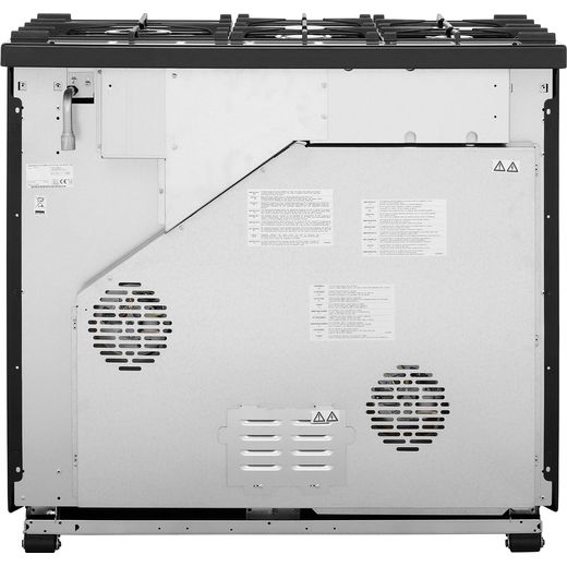 Rangemaster Kitchener 100cm Dual Fuel Range Cooker - Black / Chrome