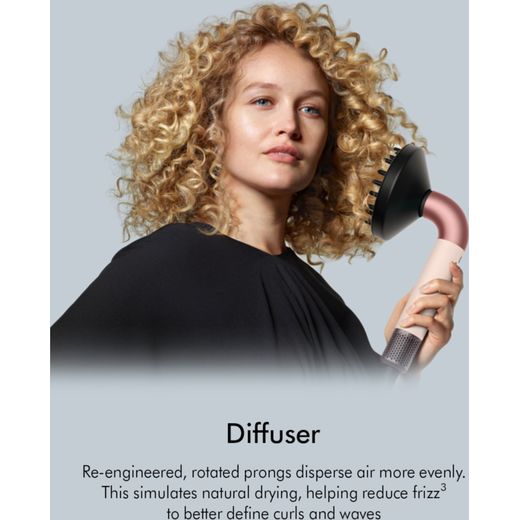 Dyson Supersonic r™ Curly & Coily Hair Dryer - Ceramic Pink / Rose Gold - Annotation - Diffuser shot