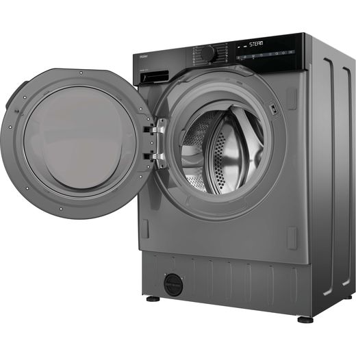 Haier Series 6 BHA6S696M6DB9R80 Wifi Connected Integrated 9Kg / 6Kg Washer Dryer with 1600 rpm - Graphite - Door open