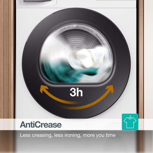 Gorenje G200 Series DG2P8E/UK 8Kg Heat Pump Tumble Dryer - WhiteA - Annotation - AntiCrease