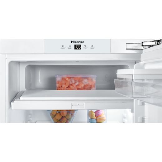 Hisense RUR156D4AWE Integrated Upright Fridge - White - Control panel