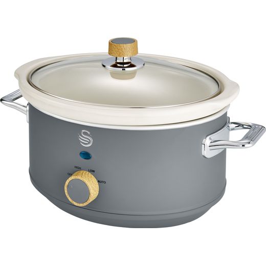 Swan Nordic SF17021GRYN 3.5 Litre Slow Cooker - Slate Grey