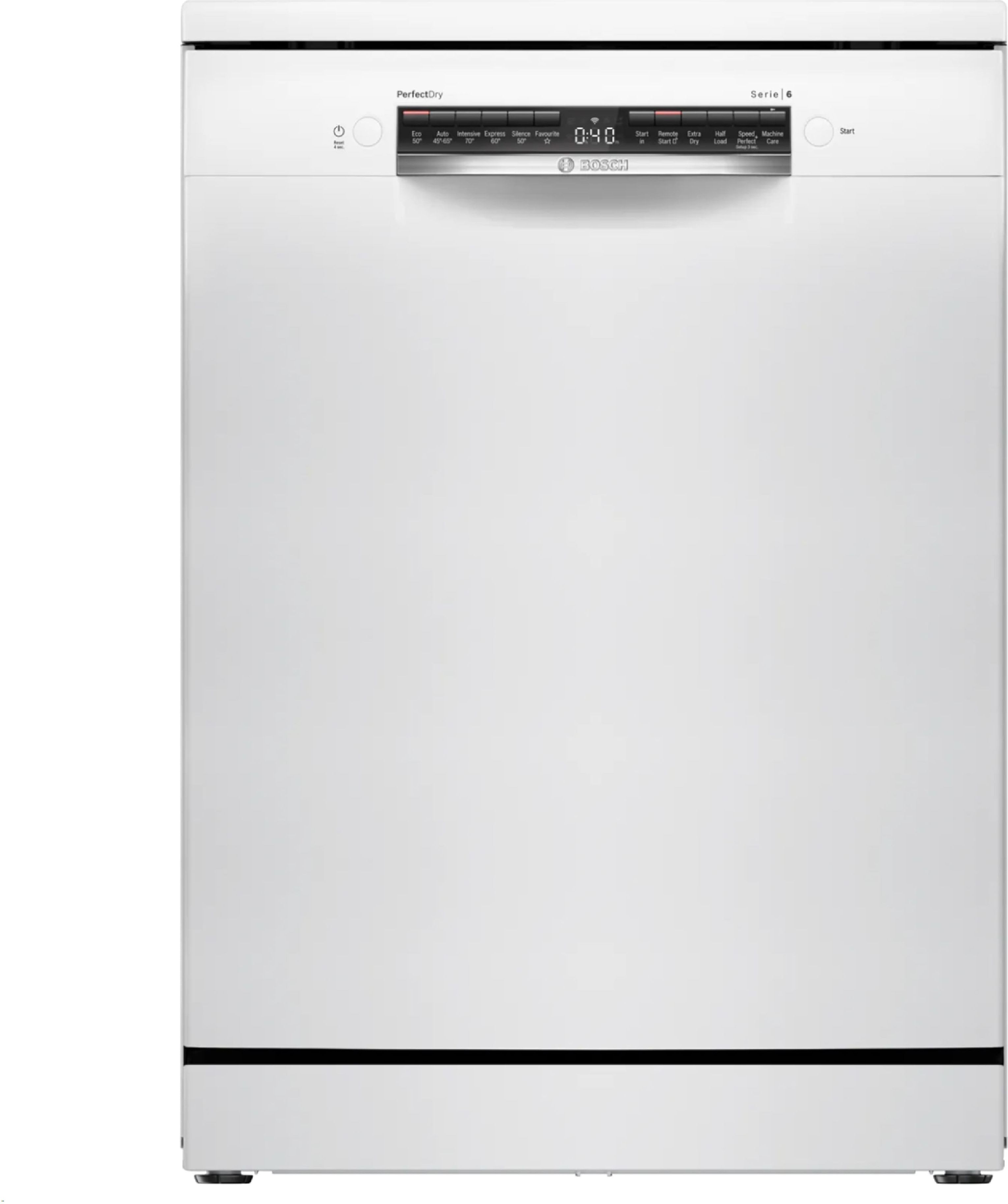 Image of Bosch Series 6 SMS6ZCW10G Wifi Connected Full Size Dishwasher - White - B Rated, White