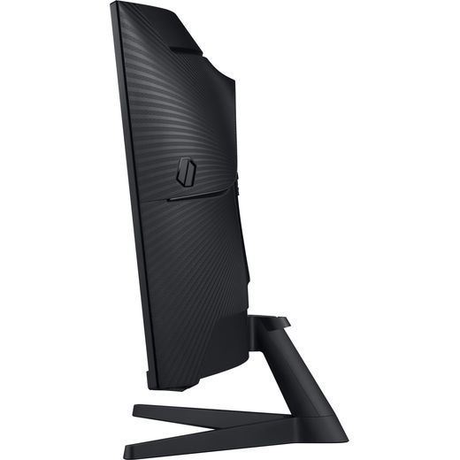 Samsung Odyssey G55C 32" Quad HD 165Hz Gaming Monitor with FreeSync - Black - Left side shot