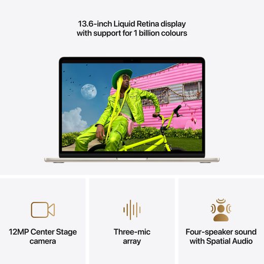 Apple MacBook Air, - Starlight - Annotation - feature