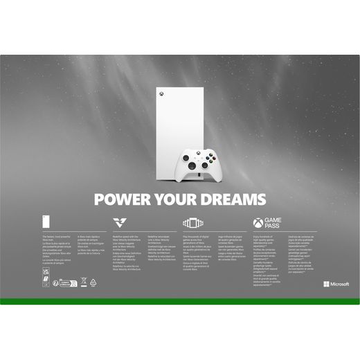 Xbox Series X - Digital Edition 1TB - White - Back shot