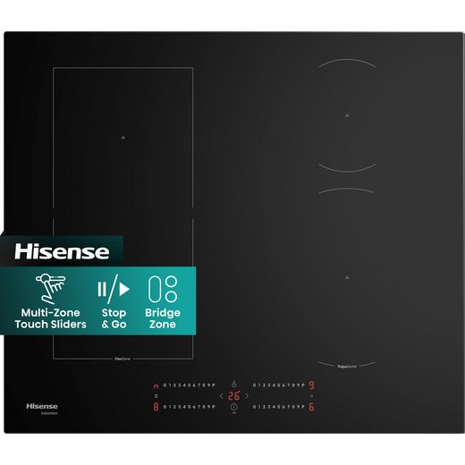 Hisense Hi4 HIC6422BSC 60cm Induction Hob - Black - front shot