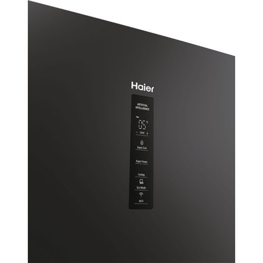 Haier 3D 60 Series 3 60/40 Total No Frost Fridge Freezer - Slate Black - Control panel shot