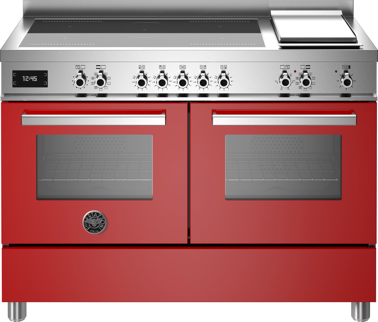 Bertazzoni Professional Series PRO125I2EROT 120cm Induction Range Cooker - Red