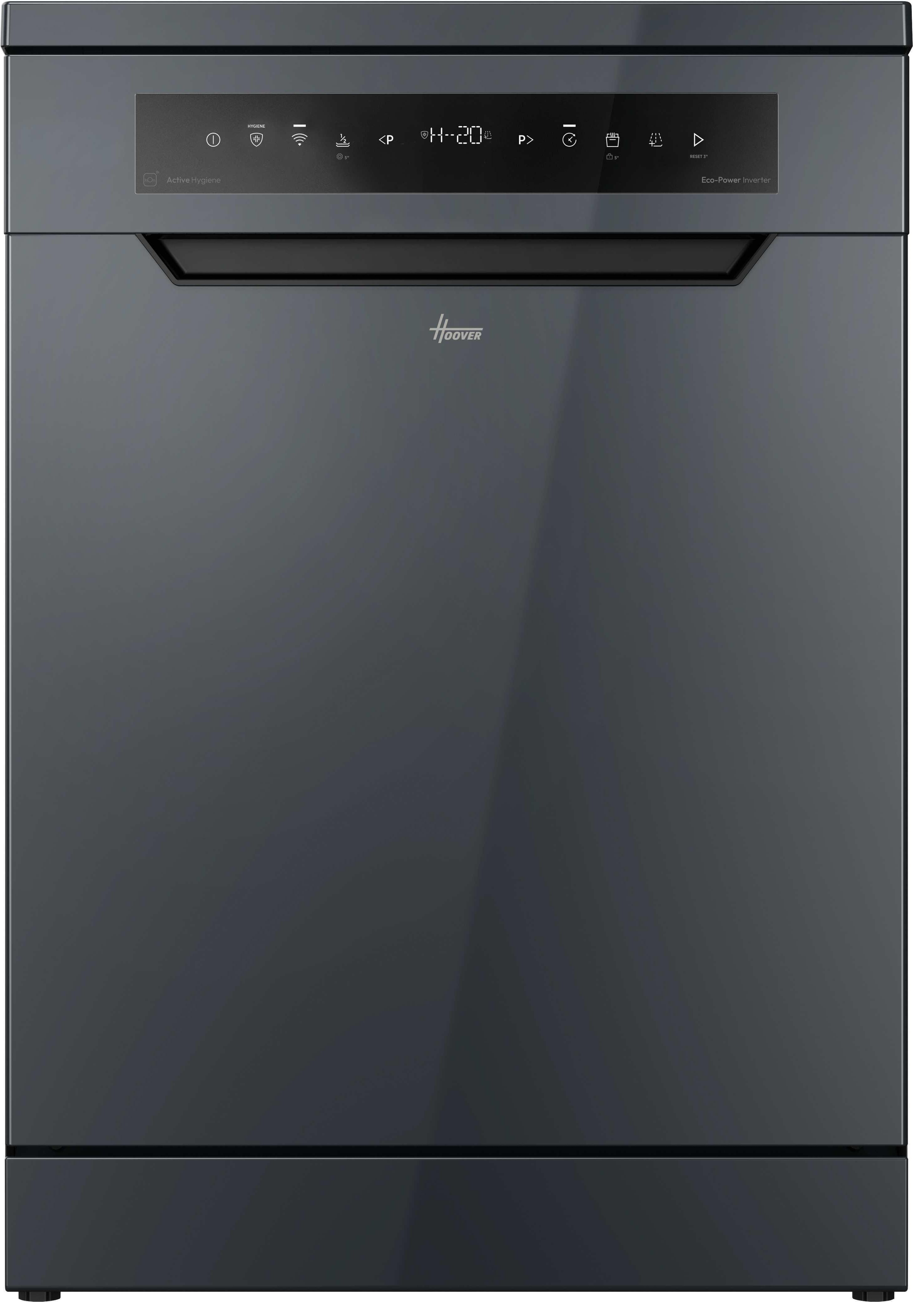 Hoover H-Dish 500 Freestanding Dishwasher - 14 Place Settings - Grey - B Rated