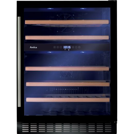 Amica AWC601BL Wine Cooler - Black - G Rated