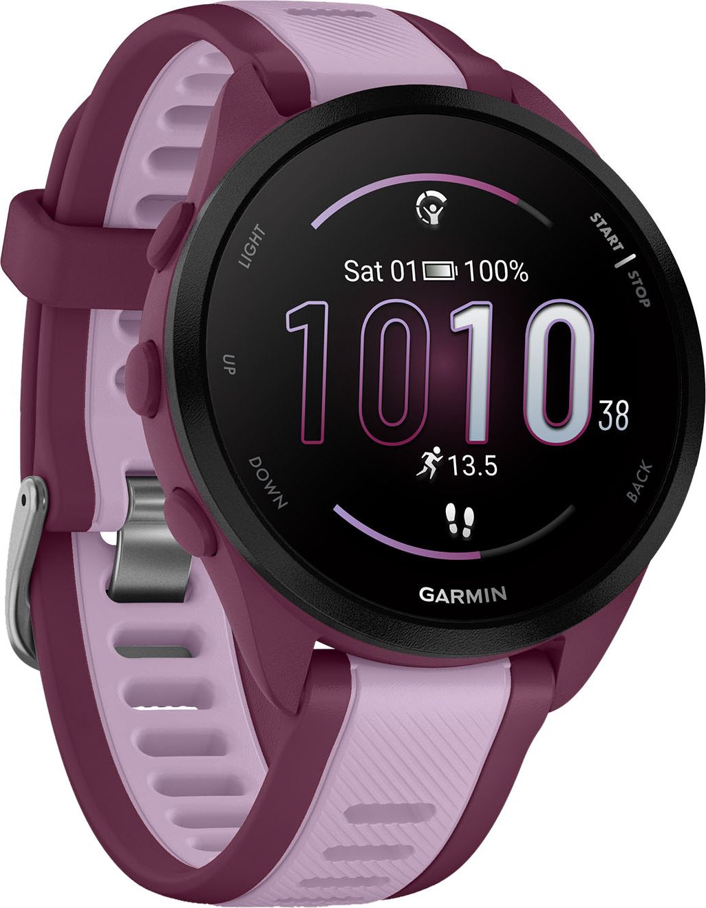 Garmin - Forerunner 165 Music - GPS Smartwatch - 43mm - Purple