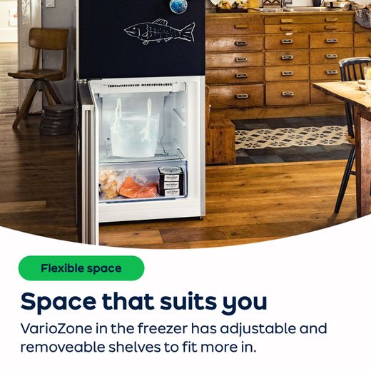 NEFF N70 American Fridge Freezer - Stainless Steel Effect - AO Annotation - VarioZone