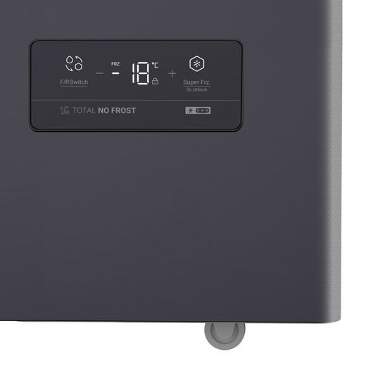 Hoover Chest Freezer - Dark Inox - Close up control pale shot