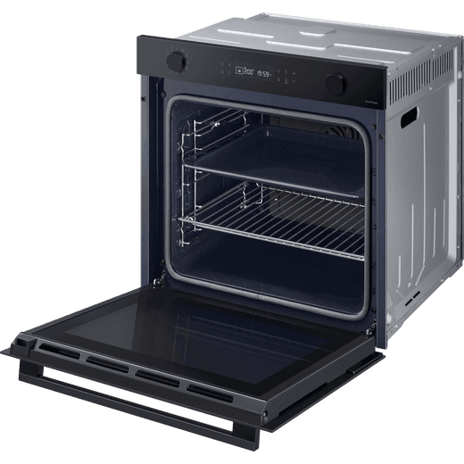 Samsung Series 4 Electric Single Oven - Black - Door open