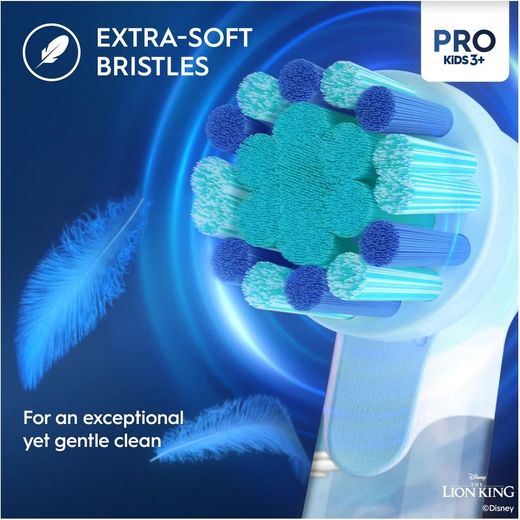 Oral-B Vitality PRO Kids Lion King Electric Toothbrush - Red - Annotation - Extra soft bristles