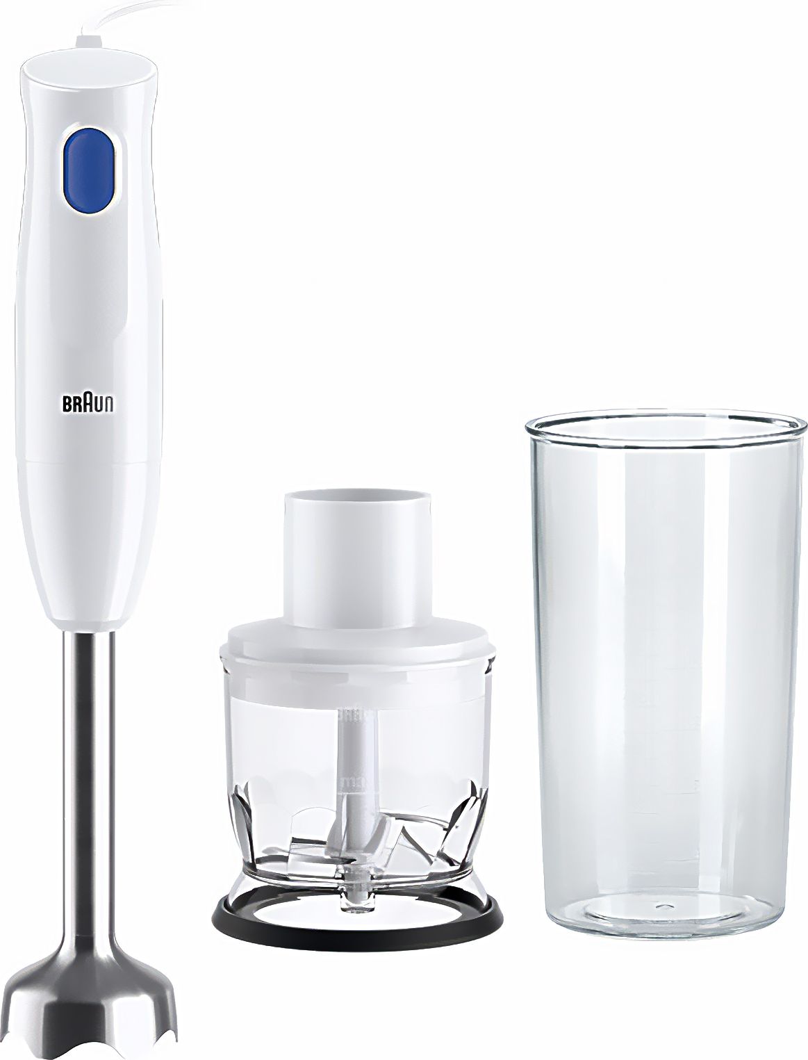 Braun MultiQuick 1 Hand Blender - 450W - 0.6L Bowl - White