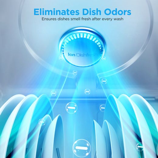 Midea Standard Dishwasher - Stainless Steel  - Annotation - Ion dishfresh shot