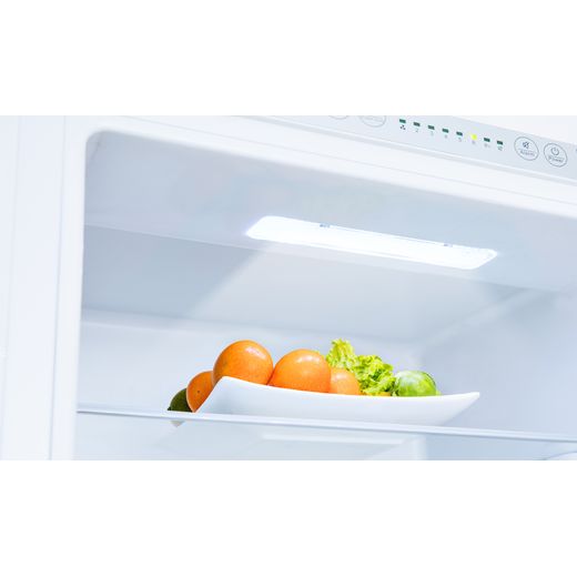 Hisense Integrated 70/30 Frost Free Fridge Freezer - White - High perspective inside shot