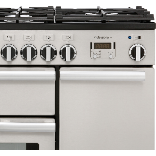 Rangemaster Professional Plus 90cm Dual Fuel Range Cooker - Stainless Steel