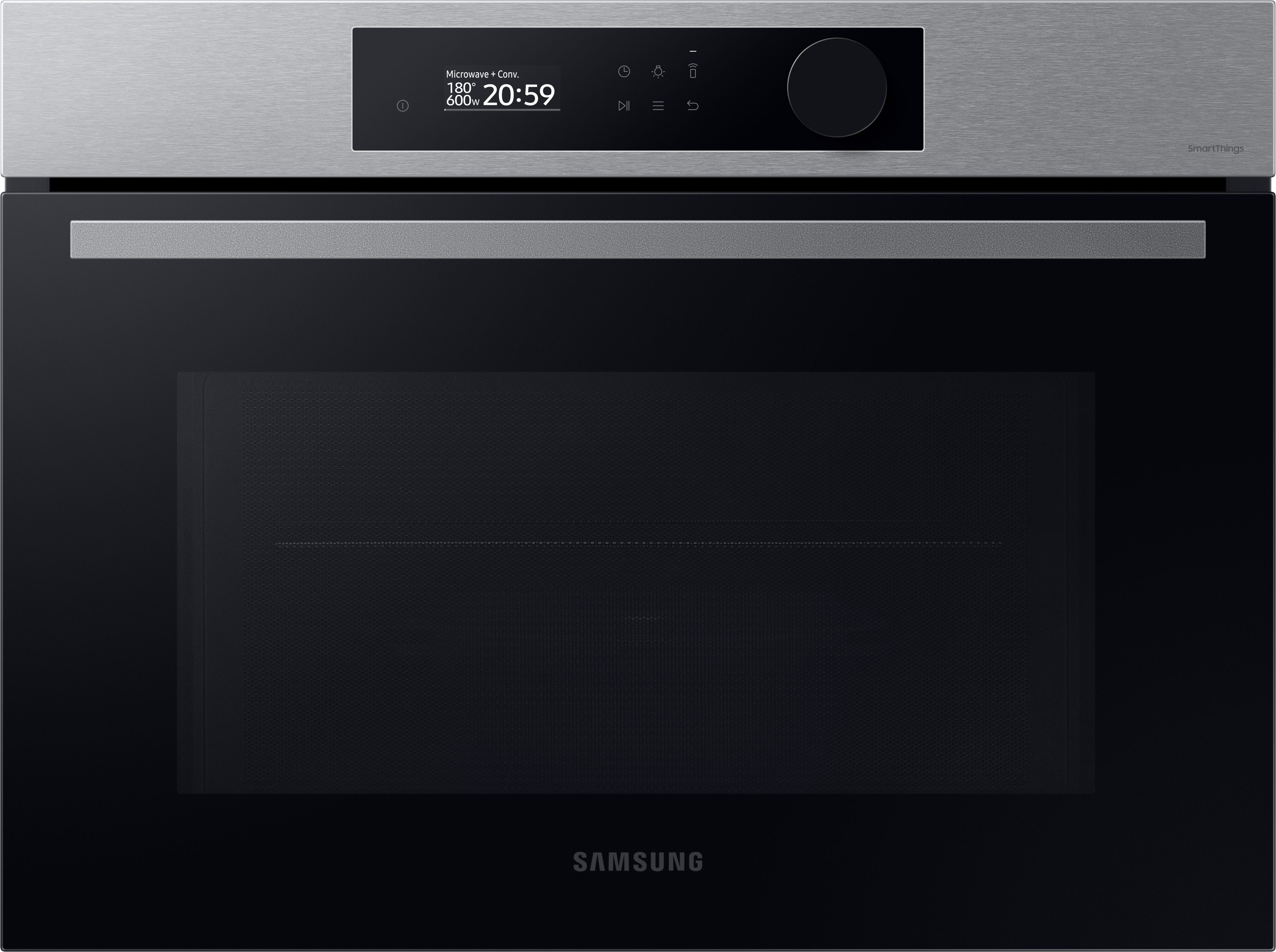 Samsung Bespoke Series 5 NQ5B5763DBS Wifi Connected Built In Compact Electric Single Oven with Microwave Function - Stainless Steel, Stainless Steel