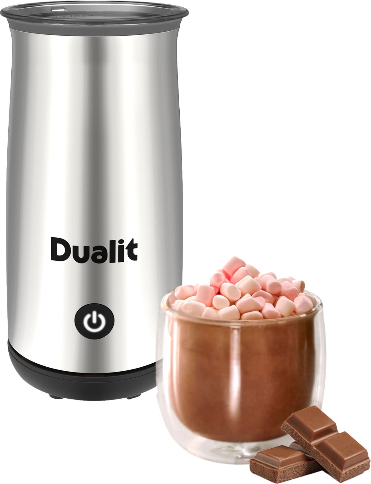 Dualit Chrome Milk Frother - 250ml Capacity