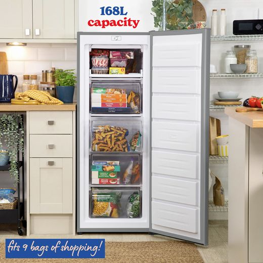 Russell Hobbs Upright Freezer - Stainless Steel - Annotation - 168l capacity shot