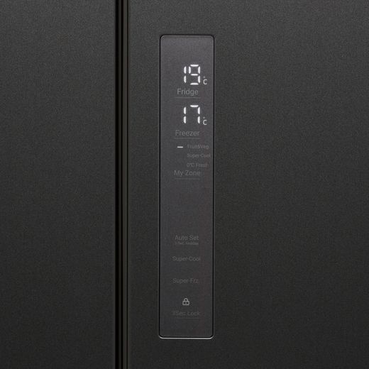 Haier American Fridge Freezer - Slate Black