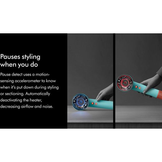 Dyson Supersonic Nural™ Hair Dryer - Red Velvet - Annotation - pause while styling 