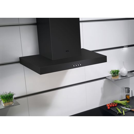 AEG 6000 ExtractionTech DBX3651R 60 cm Chimney Cooker Hood - Black - Cooker hood in kictehn shot