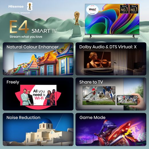 Hisense 32" HD DLED Smart Freely TV [2026] - Annotation - Features