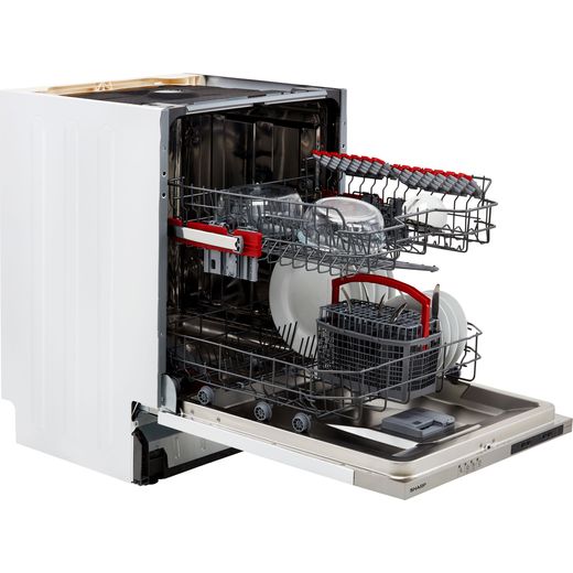 Sharp Fully Integrated Standard Dishwasher - Silver