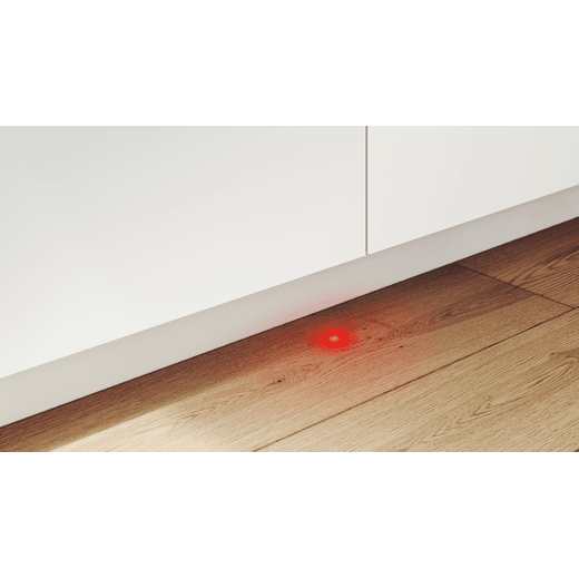 NEFF Integrated Standard Dishwasher - Stainless Steel - Information light on floor