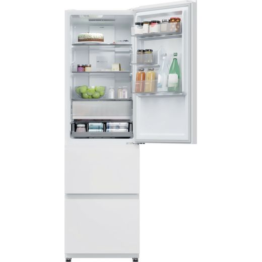 Haier 55cm 3D Combi Series 3 White - Fridge door open
