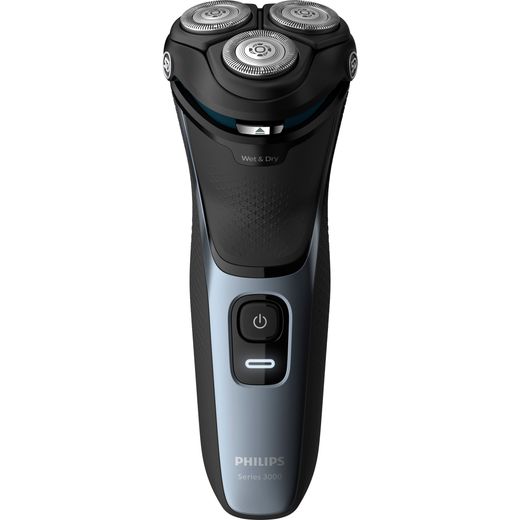 Philips Series 3000 Wet or Dry S3133/51 Mens Shaver Black / Blue