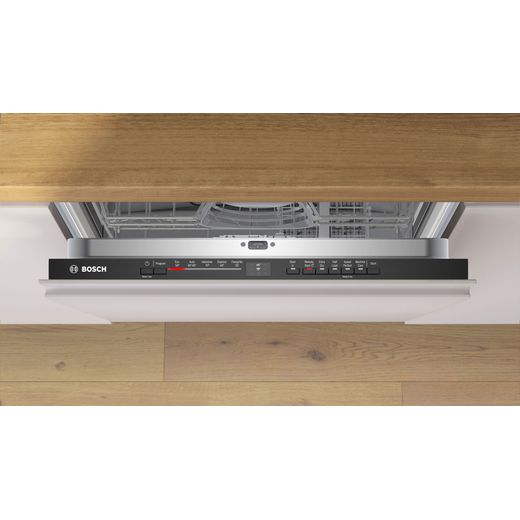 Bosch Series 2 Fully Integrated Standard Dishwasher - Silver - control panel shot