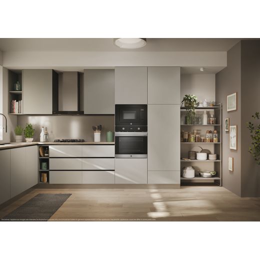 Hoover Built In Electric Single Oven - Stainless Steel - Oven in kitchen shot 