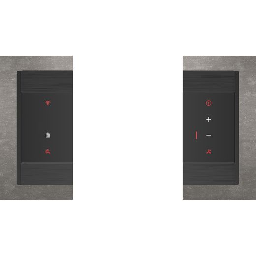 Bosch Series 8 DDW88MM60B Chimney Cooker Hood - Black - Control panel shot