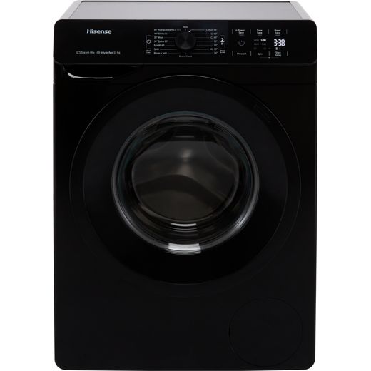 Hisense WFGE10141VMB 10Kg Washing Machine with 1400 rpm - Black - B Rated