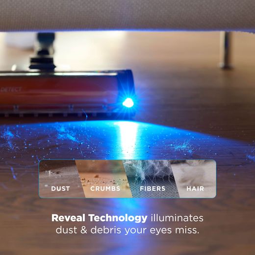 Shark PowerDetect Speed Clean and Empty Pet Pro Cordless Vacuum Cleaner with up to 60 Minutes Run Time - Ultramarine - Annotation - reveal tech shot