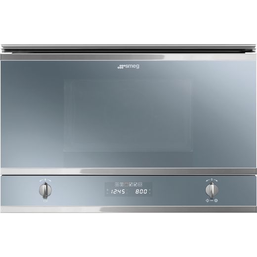 Smeg Classic MP422S Built In Microwave - Silver Glass