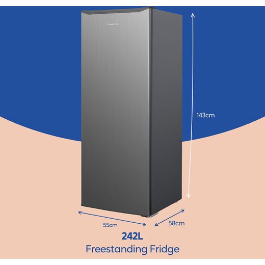 Russell Hobbs RH143LF552E1SS Fridge - Stainless Steel - Dimensions