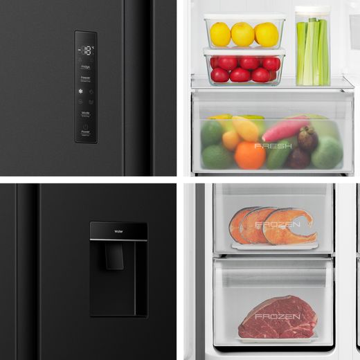 Fridgemaster MS91558DEB side-by-side refrigerator Freestanding 541 L E Black_40