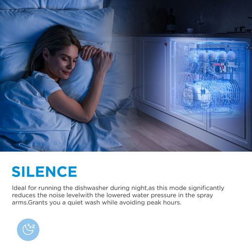 Midea Standard Dishwasher - Stainless Steel - Annotation - Silence shot