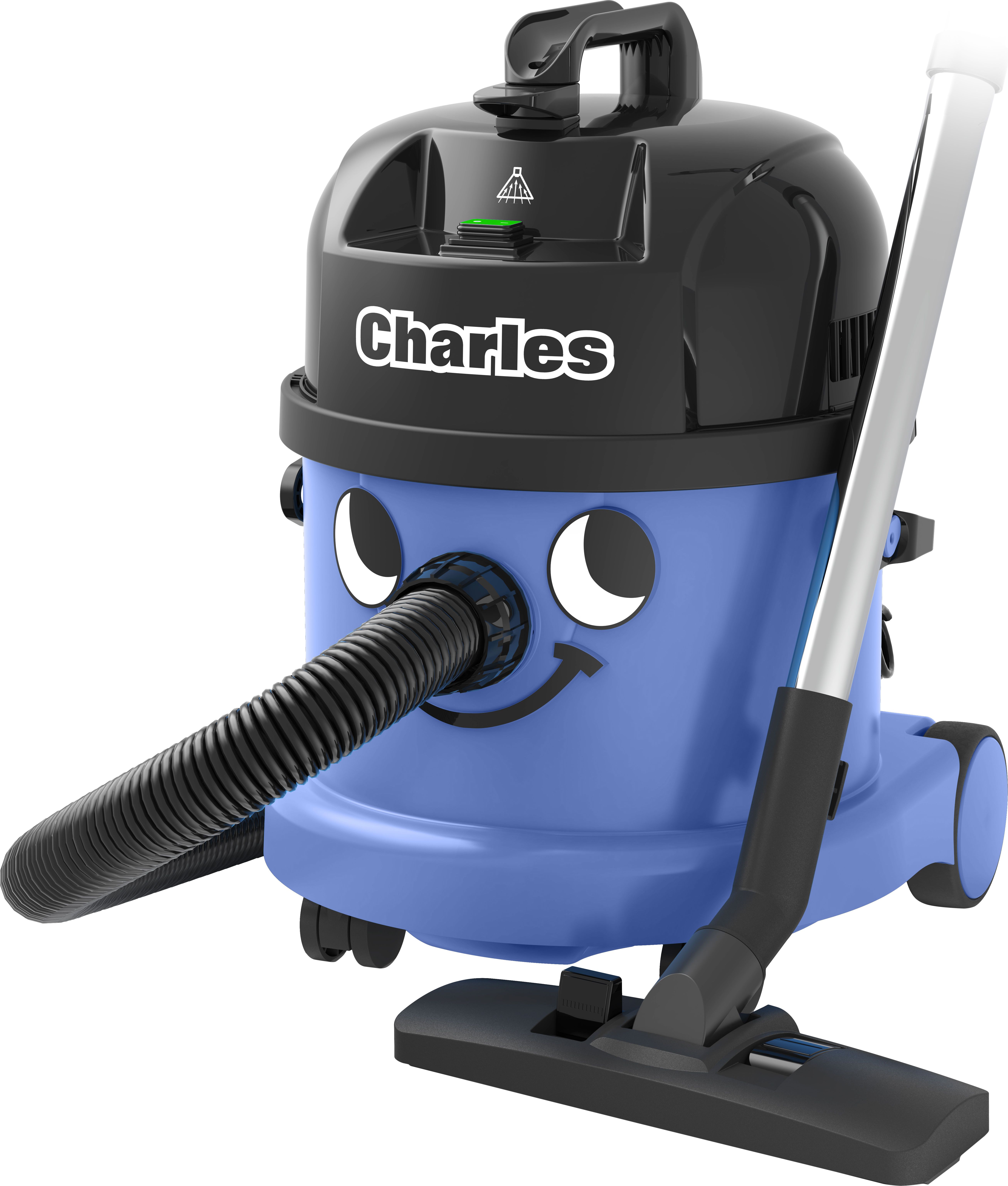 Numatic Charles CVC370 Wet and Dry Vacuum Cleaner - 15L Dry Capacity - 9L Wet Capacity - Blue