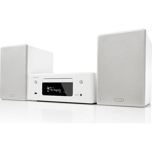 Denon N-10WTE2GB 130 Watt Hi-Fi System with Bluetooth - White