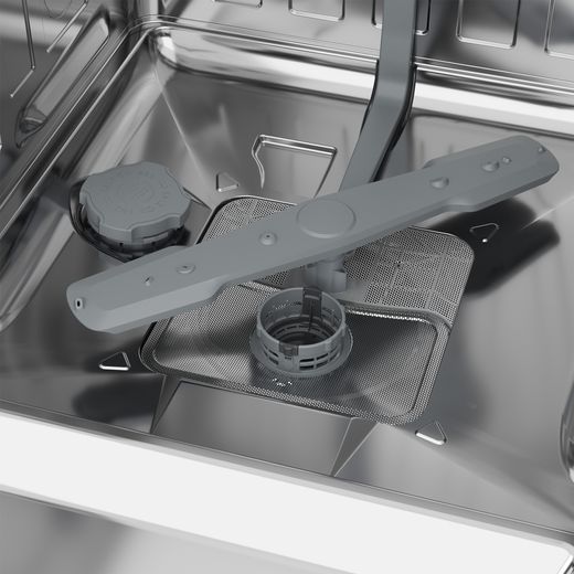 Indesit IN2FE13DT9SUK Full Size Dishwasher Silver - Close up washing blades shot
