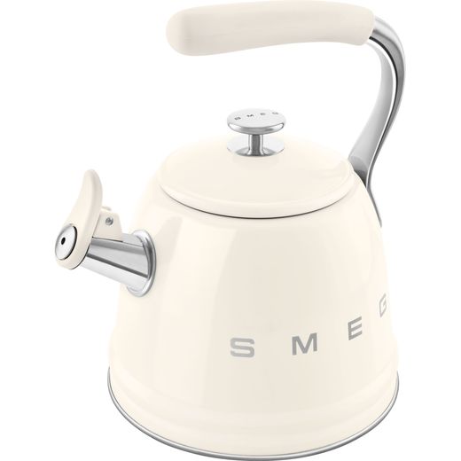 WKF01CR Whistling Kettle in cream - Left perspective