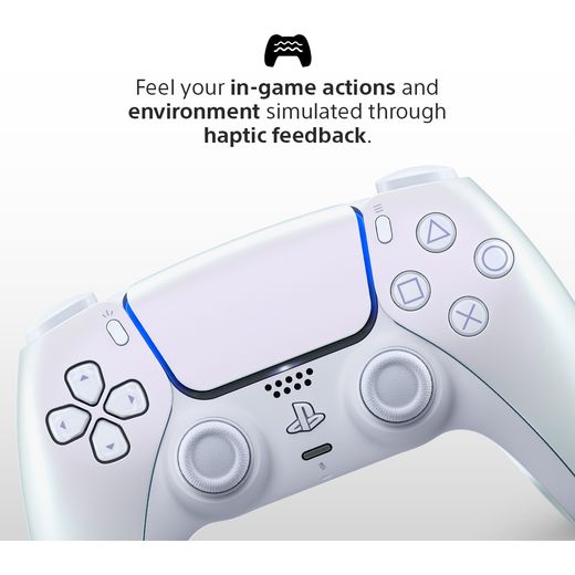 PlayStation DualSense™ Gaming Controller For PlayStation 5 - Chroma Pearl - Annotation - Haptic feedback