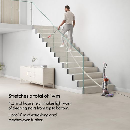 Dyson Ball Animal Multi-floor Upright Vacuum Cleaner - Annotation - Stretches total 14m shot